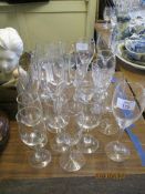 VARIOUS DRINKING GLASSES