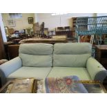 MODERN GREEN UPHOLSTERED SOFA