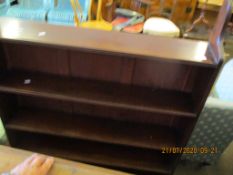 MAHOGANY BOOKCASE WITH FOUR SHELVES, 96CM WIDE