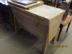 VINTAGE PINE DOUGH BOX WITH LIFTING LID, 93CM WIDE