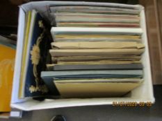 BOX OF VARIOUS VINYL RECORDS INCLUDING 78RPM CLASSICAL ETC