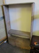 PINE BOOKCASE WITH ADJUSTABLE SHELVING, 62CM WIDE X 133CM HIGH