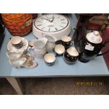 PART COFFEE SET TOGETHER WITH VARIOUS OTHER CERAMICS