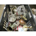 GOOD QUANTITY OF VARIOUS PLATED AND OTHER METAL WARES