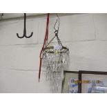 MID-20TH CENTURY CHANDELIER TYPE LIGHT FITTING, APPROX HEIGHT 23CM