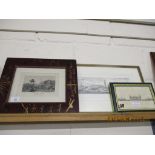 THREE VARIOUS FRAMED PRINTS