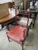 LADDERBACK ARMCHAIR, HEIGHT APPROX 96CM