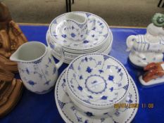 QUANTITY OF MASON’S DENMARK PLATES AND BOWLS ETC