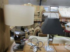 THREE VARIOUS MODERN TABLE LAMP BASES