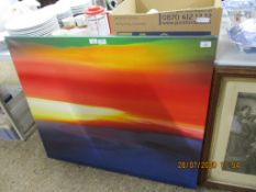 MODERN BRIGHTLY COLOURED LARGE CANVAS