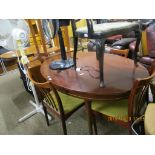 1960S/70S DINING SUITE OF OVAL TABLE AND FOUR CHAIRS