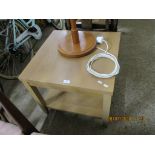 SMALL MODERN SQUARE OCCASIONAL TABLE, APPROX 60CM