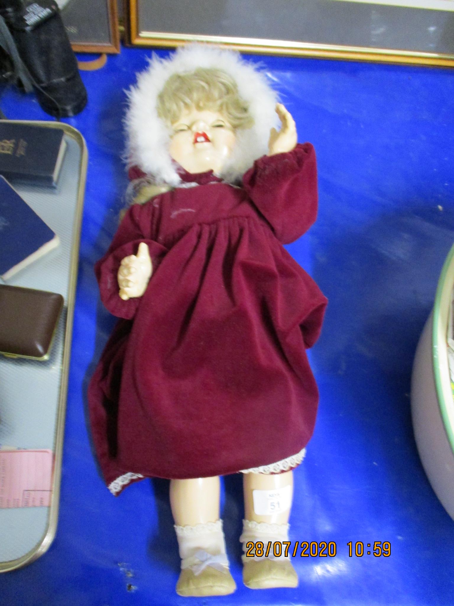 1970S PLASTIC DOLL APPROX 56CM TALL