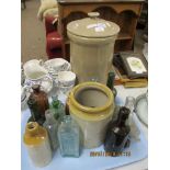 LARGE REPRODUCTION POTTERY BREAD BIN