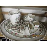 QUANTITY OF VARIOUS INDIAN TREE PATTERN INCLUDING OVAL MEAT PLATE, CREAM JUG ETC, TOGETHER WITH