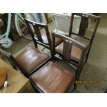 FOUR SETS OF FOUR MID-20TH CENTURY DINING CHAIRS, APPROX 84CM HIGH