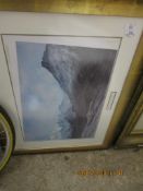 TWO MODERN LARGE FRAMED PRINTS