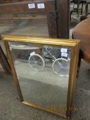 MODERN GILT FRAMED WALL MIRROR