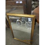 MODERN GILT FRAMED WALL MIRROR