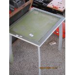 METAL TABLE, 50 X 40CM WITH BLACKBOARD