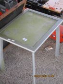 METAL TABLE, 50 X 40CM WITH BLACKBOARD