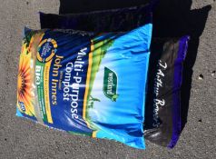 THREE BAGS OF COMPOST