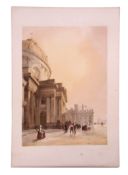 After Thomas Shotter Boys, "La Chapelle de L'Institut", coloured lithograph, circa 1839, 41 x