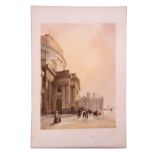 After Thomas Shotter Boys, "La Chapelle de L'Institut", coloured lithograph, circa 1839, 41 x