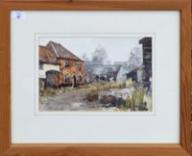 Paul Goddard, "Hall Farm, Wortham", watercolour, signed and dated 97 lower right, 21 x 32cm