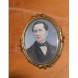 Portrait miniature by J R Anderson 1854, together with two others (3)