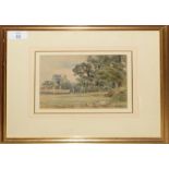 Frederick George Reynolds, "Muswell Hill" and "Southgate", two watercolours, 13 x 17cm and 13 x 19cm