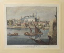 After G Arnald, engraved by F C Lewis/J T Smith, "View of Westminster from the east", hand
