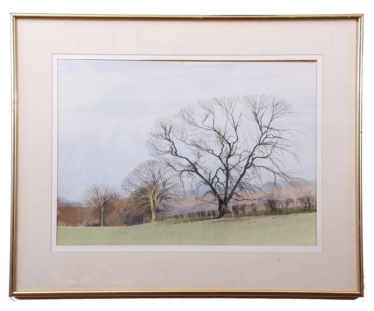 AR Donald Shannon (20th century), Winter and summer landscapes, pair of watercolours, both signed - Image 2 of 3