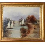 Charles Beatty, Norfolk scenes, group of 3 oils on board, one signed, 13 x 17cm (3)