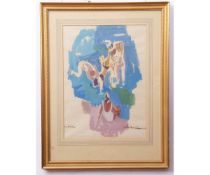 AR Riko Emmerich Mikeska (1903-1983), Figure study, watercolour, signed and dated 67 lower right,