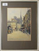 Gertrude C Fitt, "Amiens", watercolour, signed, dated June 11 1921 and inscribed with title lower