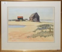 Audrey Towle, "Walberswick", watercolour, signed lower left, 29 x 39cm, together with a further