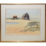 Audrey Towle, "Walberswick", watercolour, signed lower left, 29 x 39cm, together with a further