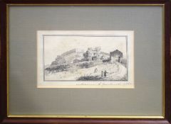 William Bernard Cooke, titled views on The Isle of Wight, group of 3 pen and ink drawings,