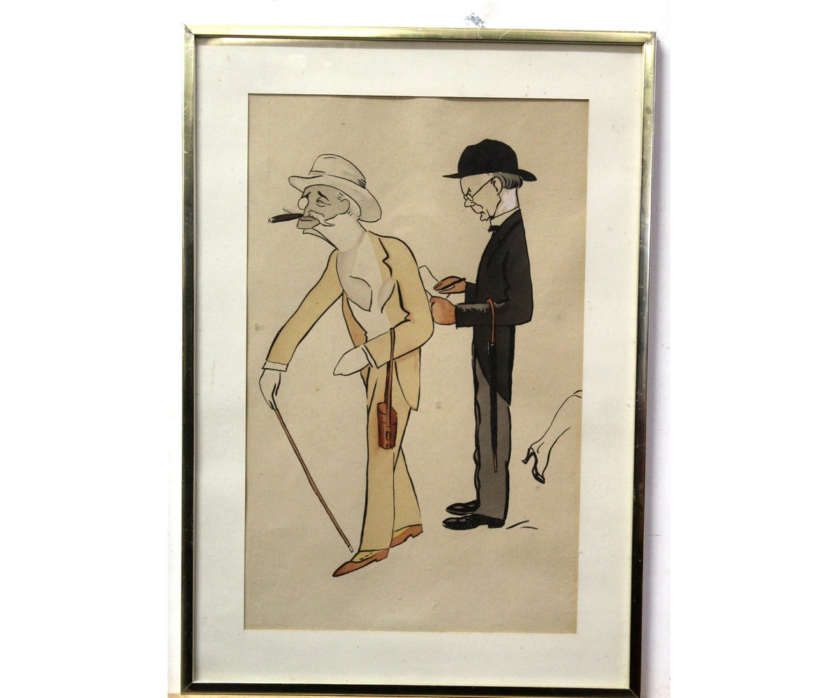 British School (20th century), Satirical subjects, group of 10 cartoons, assorted sizes (10) - Image 3 of 8