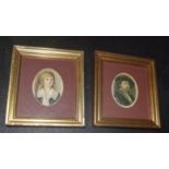 Pair of portrait miniatures