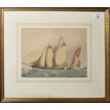 English School (19th century), Seascape, watercolour, 18 x 23cm