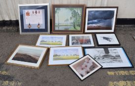 Box: assorted prints, limited editions etc (10)
