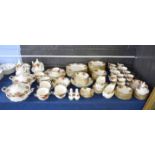 Extensive quantity of Royal Albert "Old Country Roses" comprising dinner service, 12 place