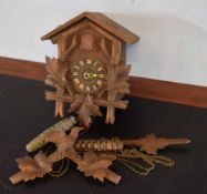 Vintage Black Forest type cuckoo clock