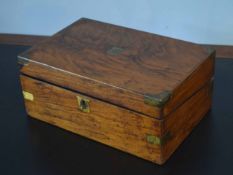 Victorian writing box (a/f), 35cm wide