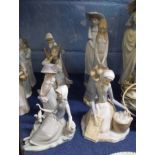 Group of child studies, some with Lladro factory marks (7)