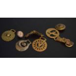 Small collection of horse brasses etc