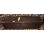 Vintage croquet set in a stained pine case, 1.06m long