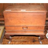 20th century mahogany small work box, 36cm wide